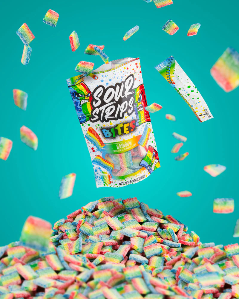Sour Strips Bites Rainbow (180g)