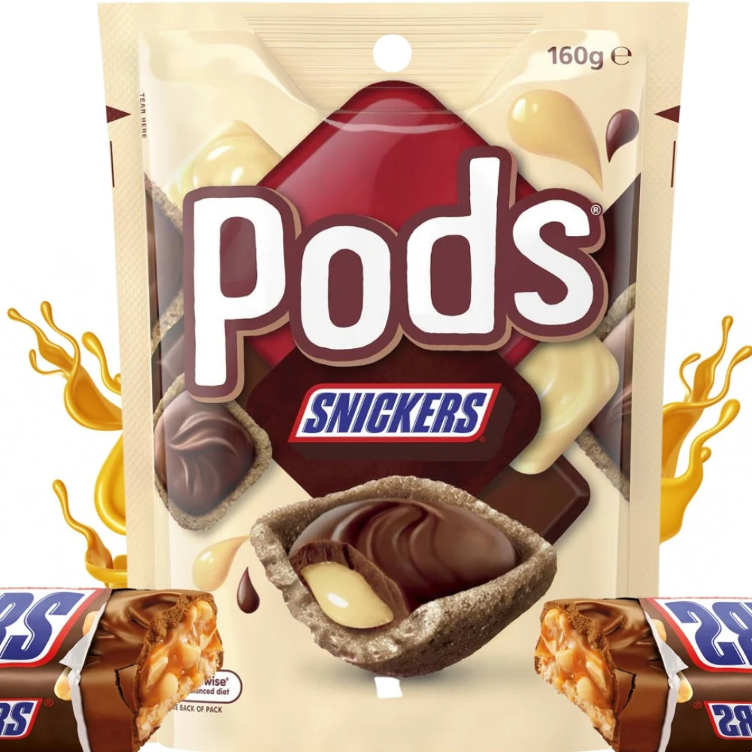 Pods Snickers (160g) Australia