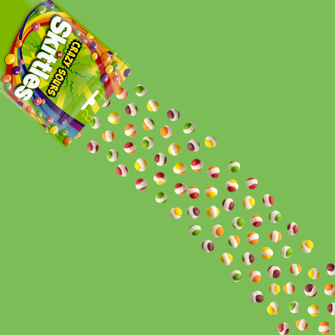 Skittles Crazy Sours Freeze Dried (120g)