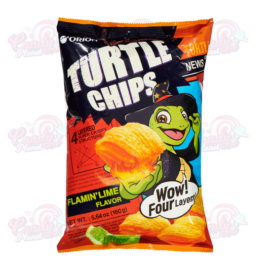 Turtle Chips Flamin' Lime (160g)