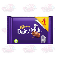 Cadbury Dairy Milk 4 Bars (108.8g) UK