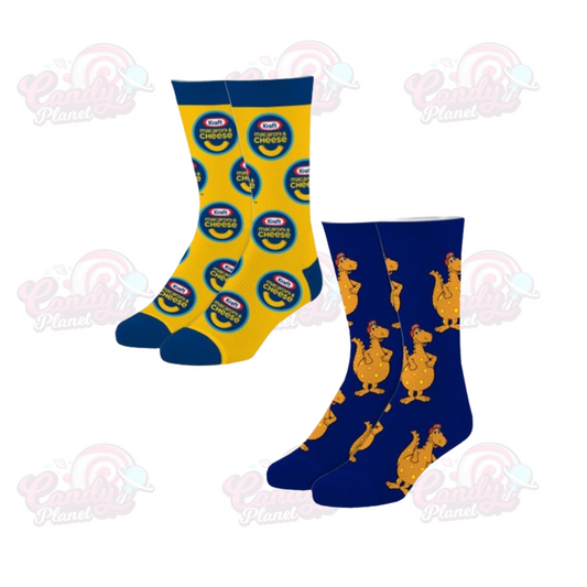 Kraft Mac & Cheese 2 Pair Crew Socks