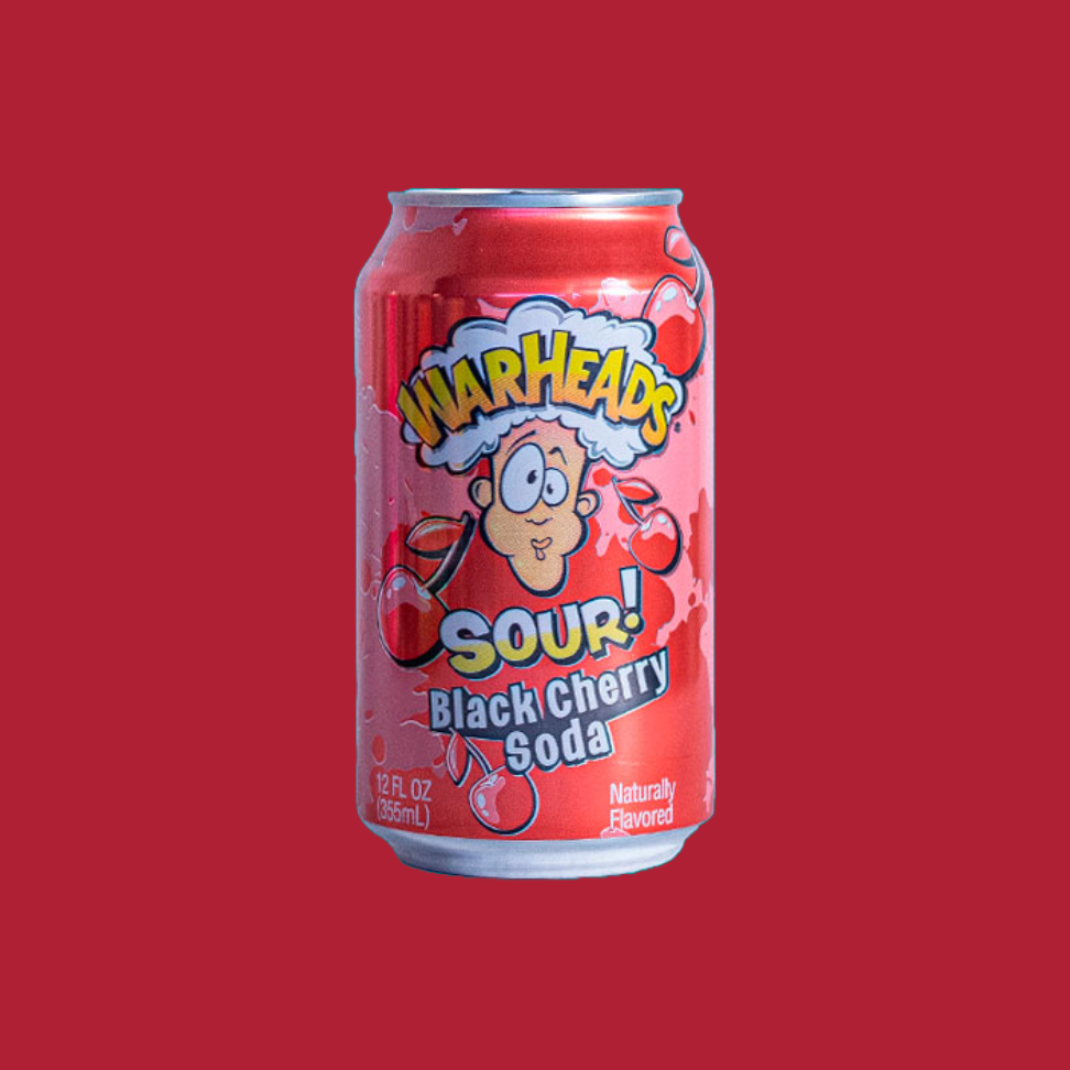 Warheads Black Cherry Soda (355ml)