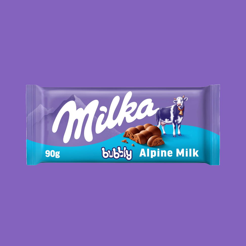 Milka Bubbly Alpine Milk (90g)