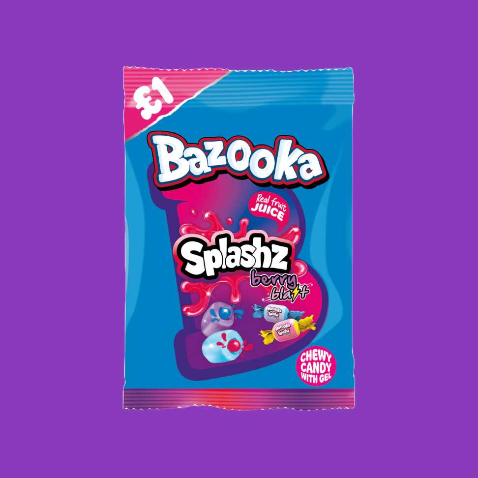 Bazooka Splashz Berry Blast (120g)