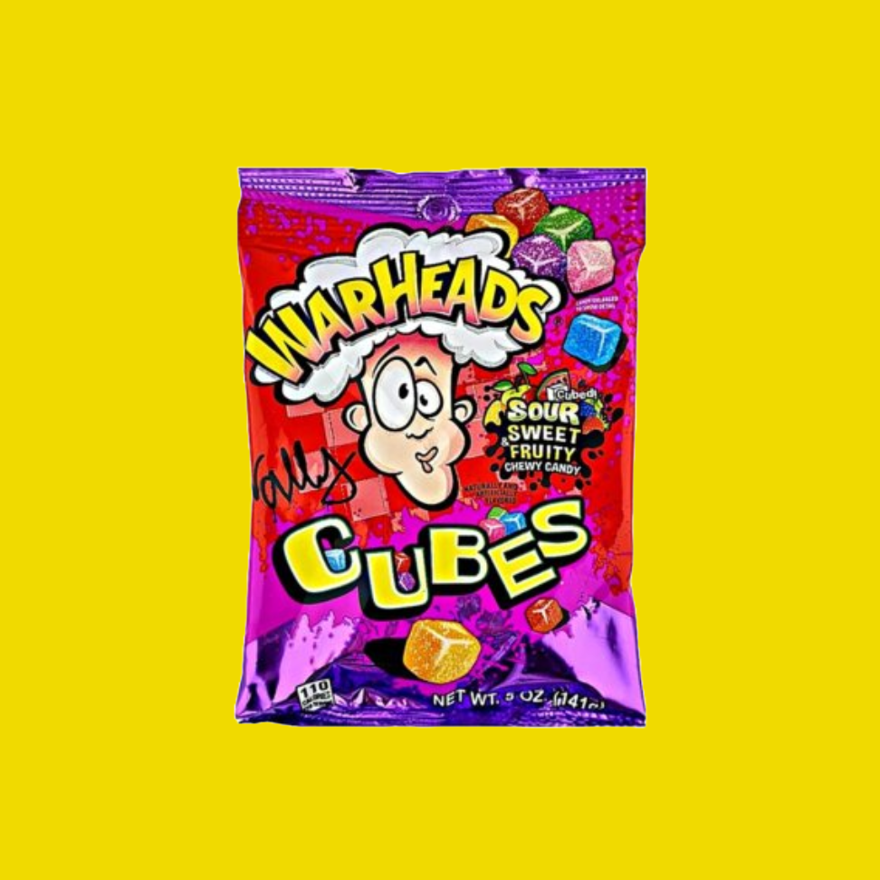 Warheads Cubes Sour & Sweet Fruity (141g)