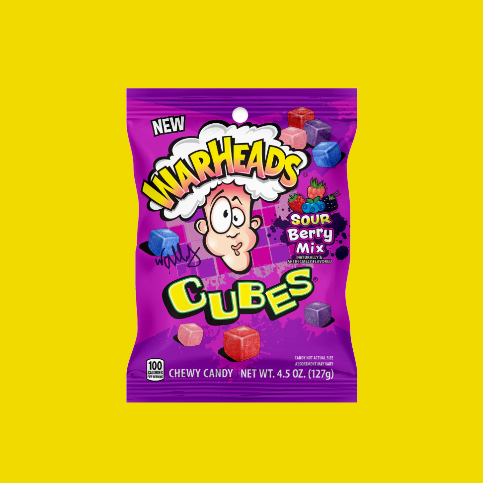 Warheads Cubes Sour Berry Mix (127g)