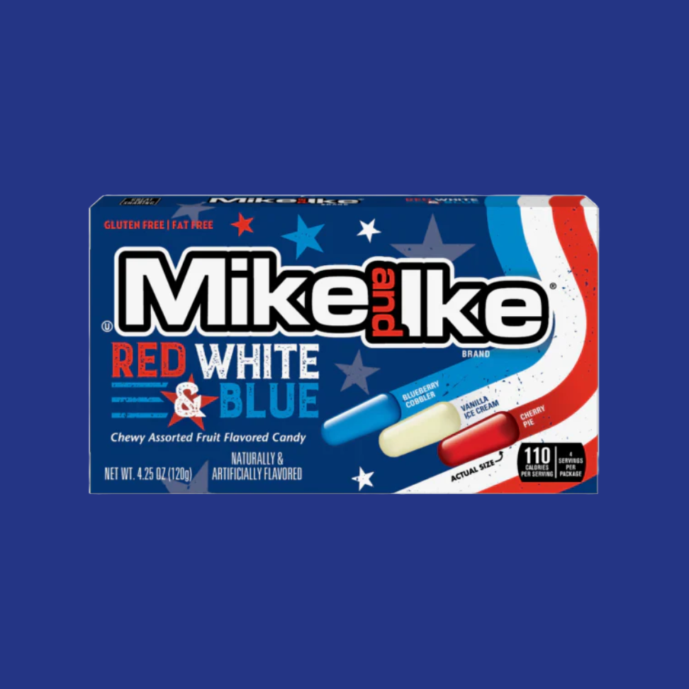 Mike And Ike Red White & Blue Theatre Box (120g)