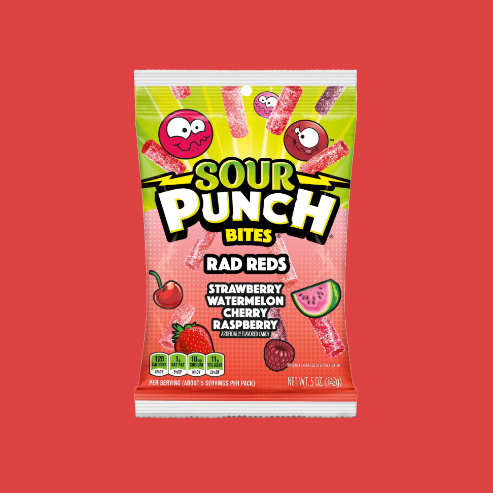 Sour Punch Bites Rad Reds (142g)