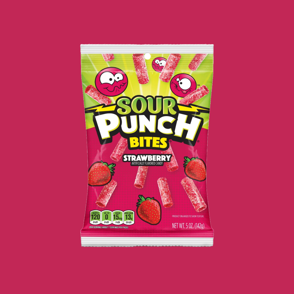 Sour Punch Bites Strawberry (142g)