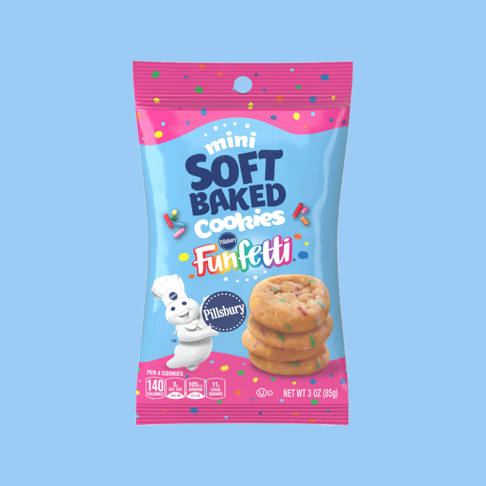 Pillsbury Mini Soft Baked Funfetti Cookies (85g)