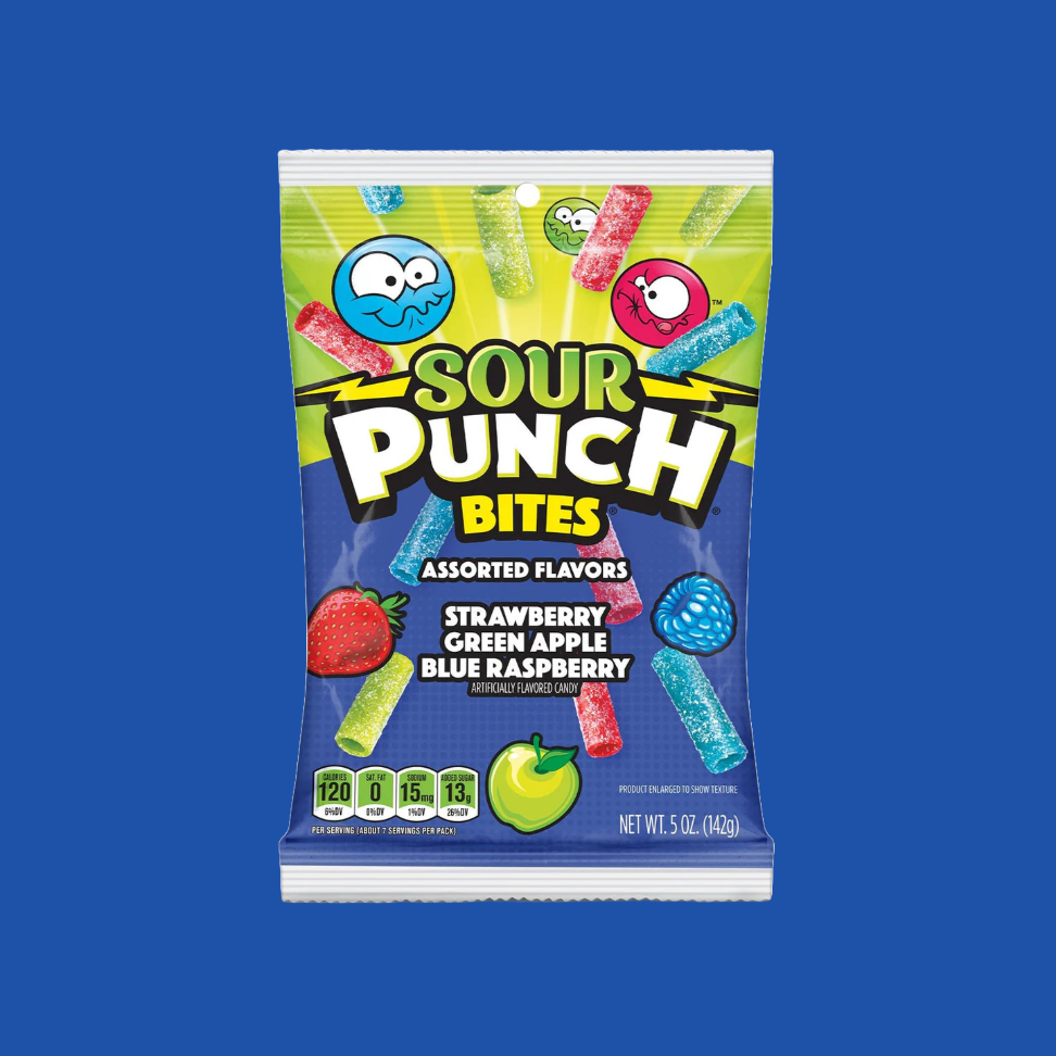 Sour Punch Bites Assorted Flavours (142g)