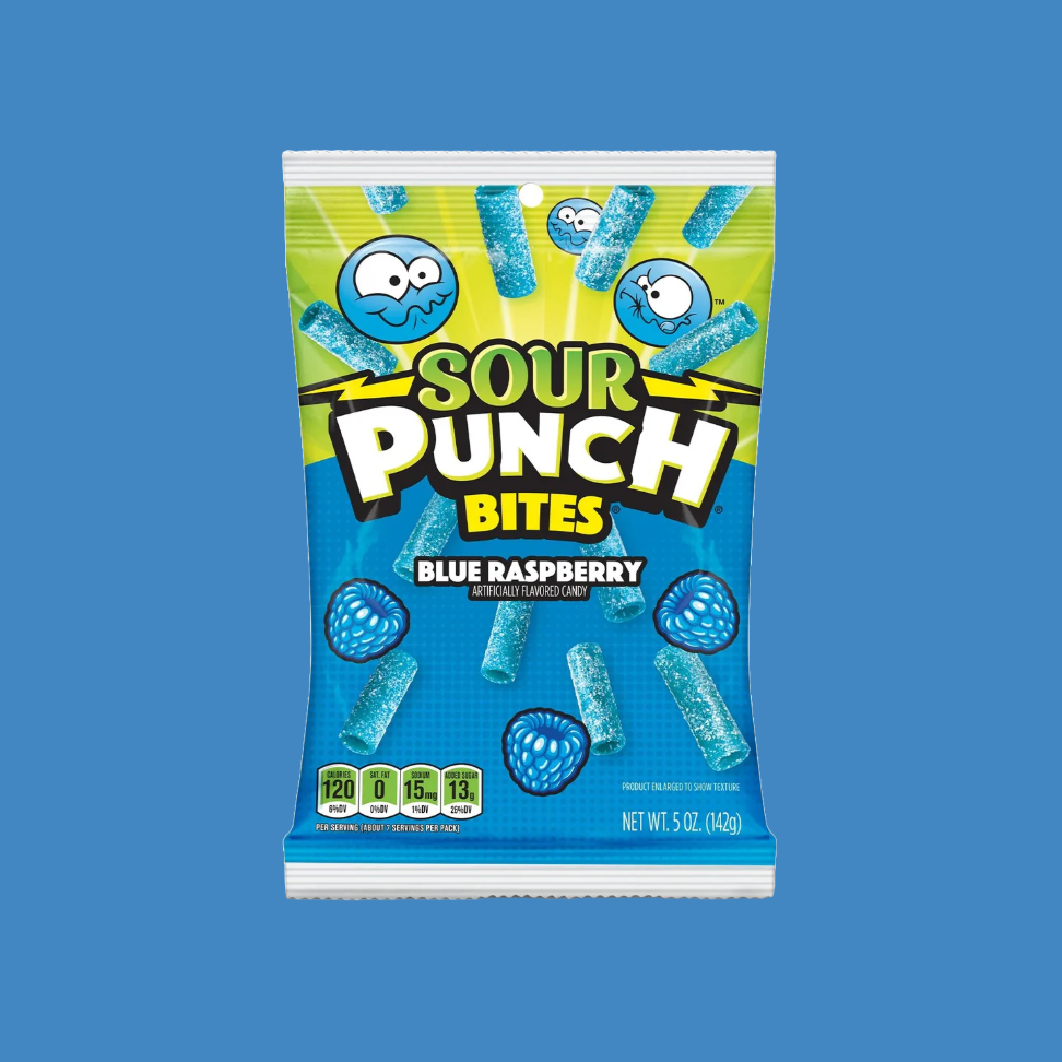 Sour Punch Bites Blue Raspberry (142g)