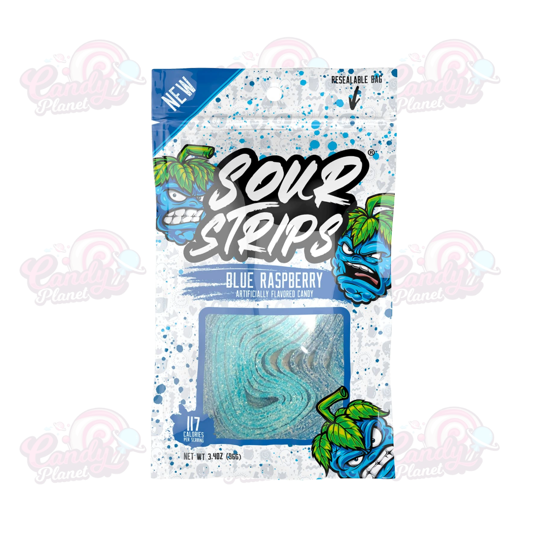 Sour Strips Blue Rasberry (96g)