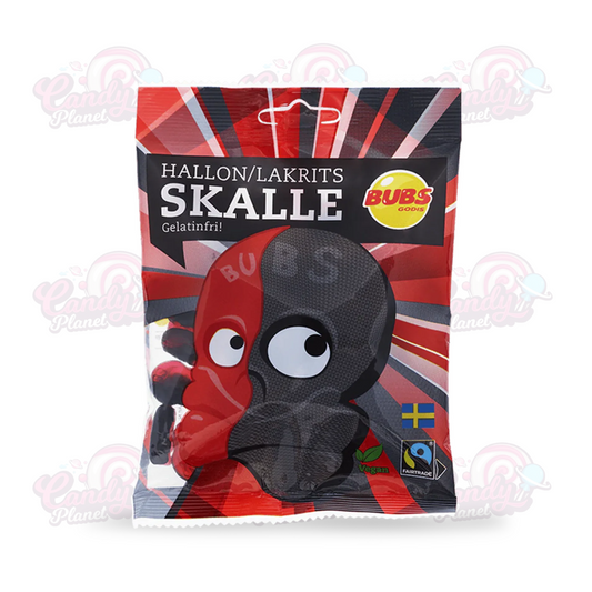 Bubs Raspberry/Licorice Skull (Swedish Candy)