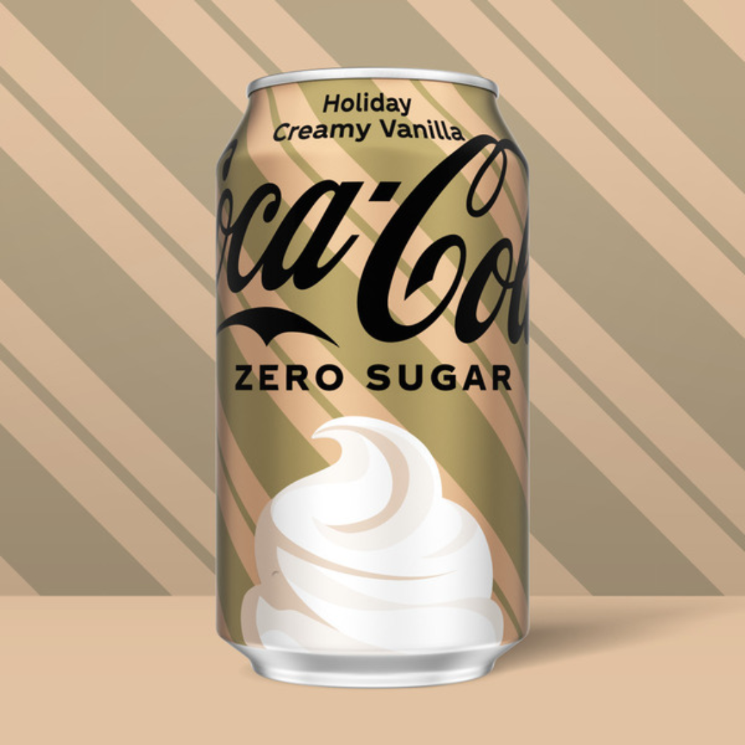 Coca-Cola Holiday Creamy Vanilla Zero Sugar (355ml)