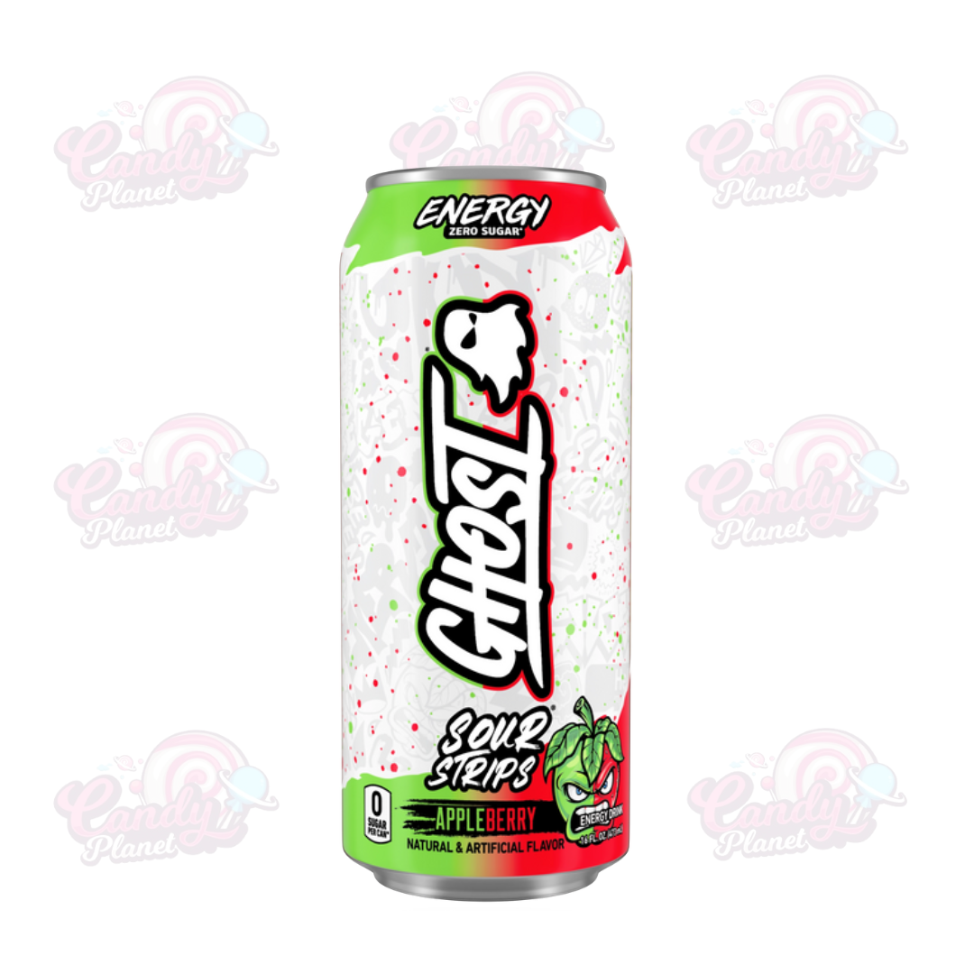 Ghost Sour Strips Appleberry Energy Drink (473mL) USA flavour - Limited Edition